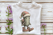 Whimsical Christmas Pickles Clipart, an Illustration by CraftArtStudio (Thumbnail 5 of 6)