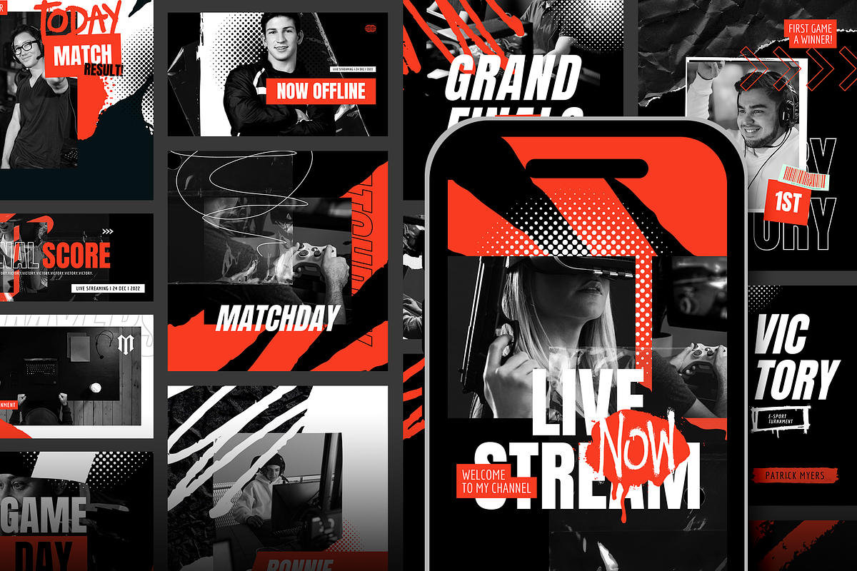 MERA Stream Pack + Instagram Canva, a Templates & Theme by Angkalimabelas (Photo 3 of 8)