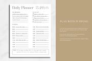 Minimalist Daily Planner Printable, a Stationery Template by AntDesignStudio (Thumbnail 2 of 5)