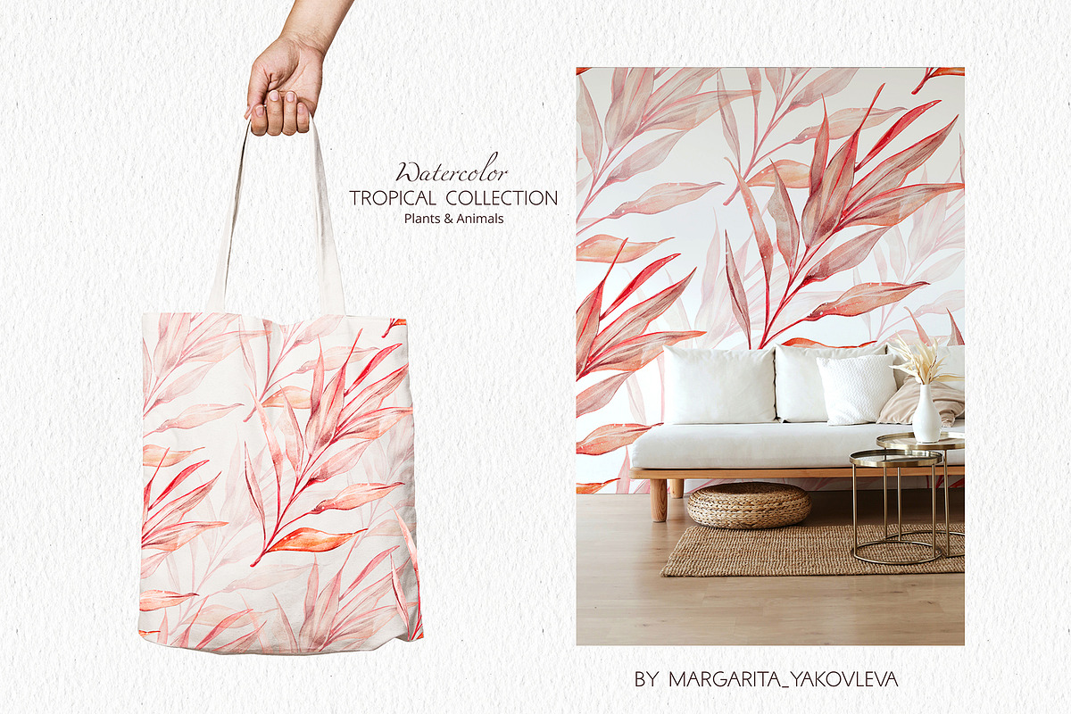 Tropical Collection Watercolor, a Decorative Illustration by Yakovleva Margarita (Photo 18 of 20)