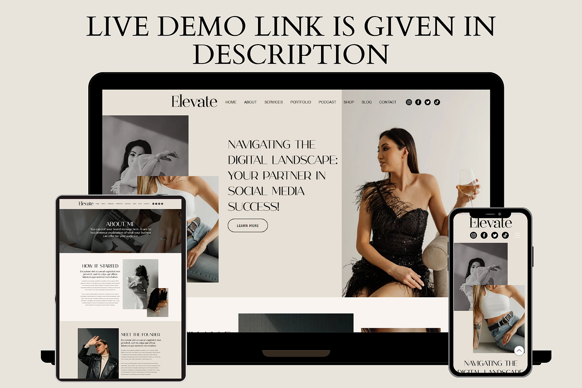 Luxury Wix Website Template, a Wix Template by AdvertFox (Photo 7 of 10)