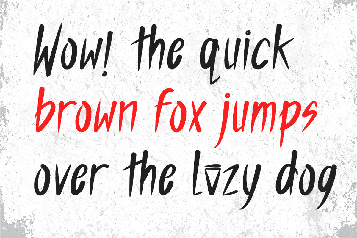 JENAKAR - Textured Brush Font, a Sans Serif Font by ENATIVE (Photo 7 of 7)