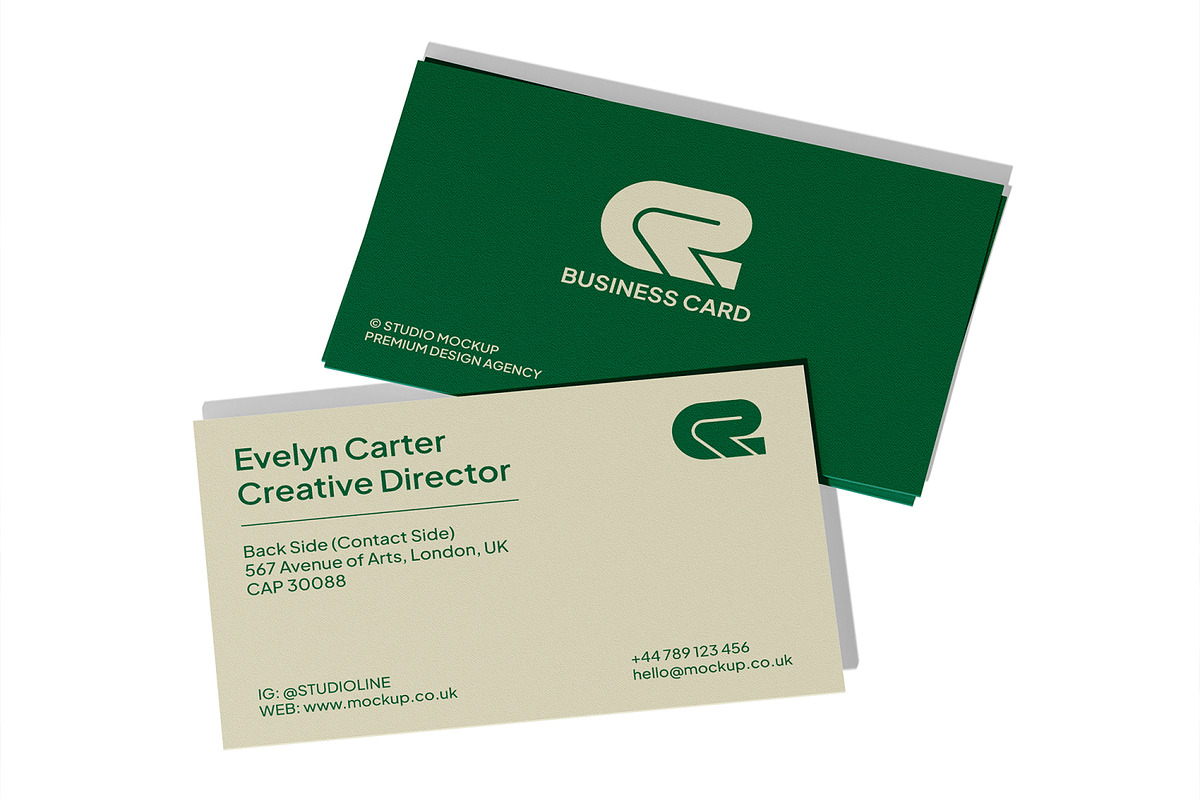 Beautiful Business Card Mockup, an Advertising Mockup by Unerispace (Photo 4 of 5)
