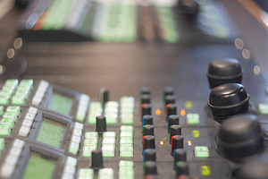 Vertical view of professional TV studio video switcher panel wit, a Photo by Pictures for you!!!!!!!!!