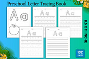 Preschool letter tracing workbook, a Stationery Template by Designmela01 (Thumbnail 7 of 7)