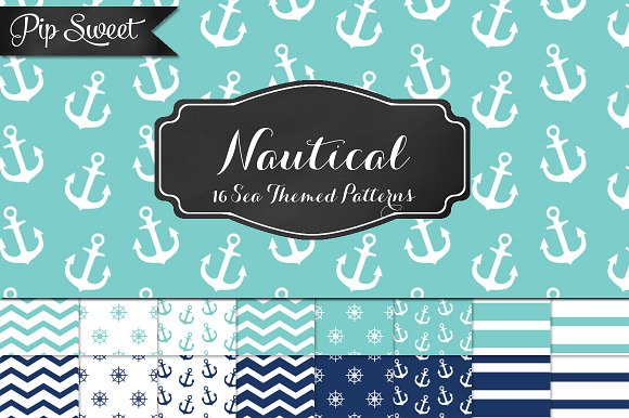 Nautical 16 Pattern Set preview 7