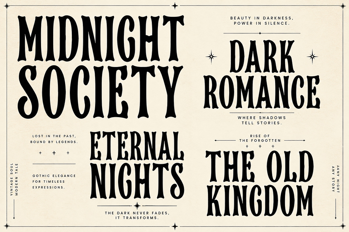 Hollowick – Vintage Display Font, a Slab Serif Font by Wow Magic (Photo 3 of 4)