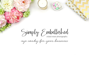 Styled Stock Photo - Floral Desktop