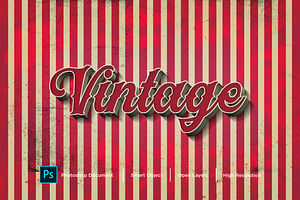 Vintage Text Effect & Layer Style