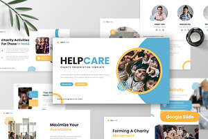 Helpcare - Charity Google Slide, a Presentation Template by MtvtdArt