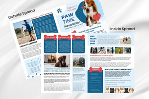 Canva Newsletter Template Dogs Pets