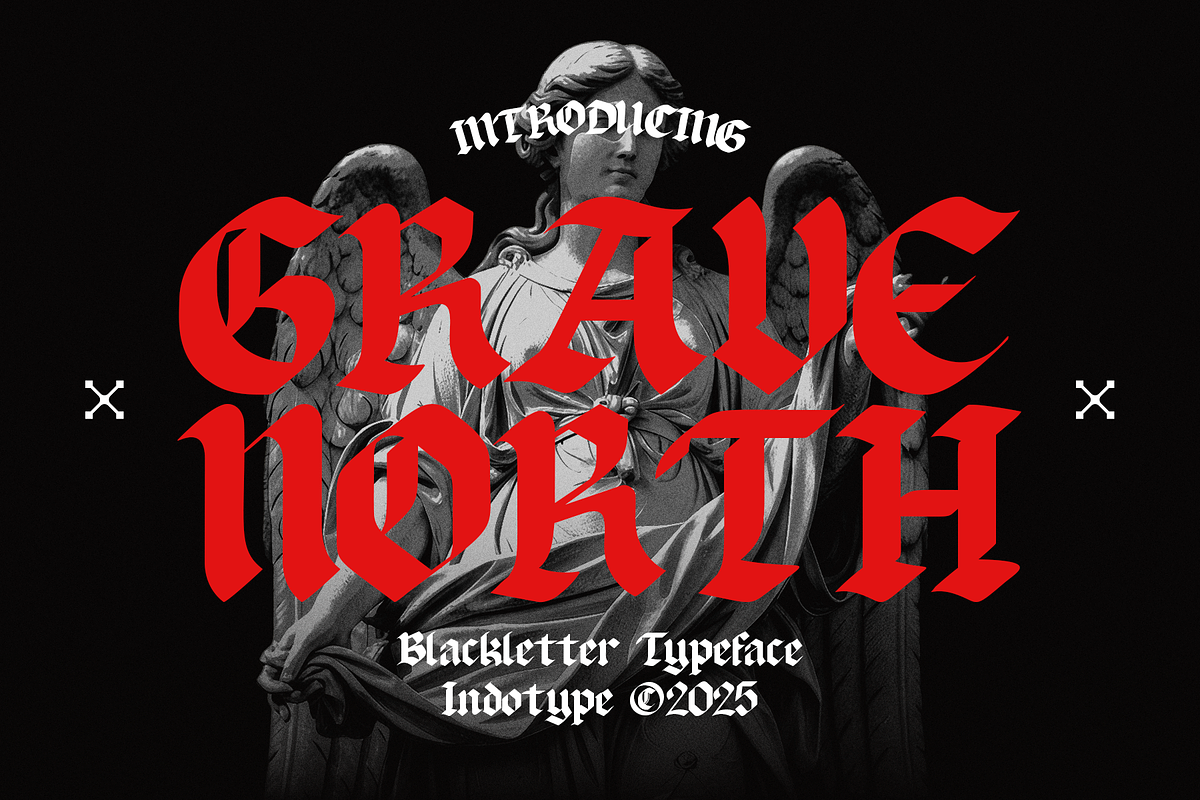 Gravenorth - Gothic Blackletter, a Blackletter Font by Indotype Foundry (Photo 1 of 10)