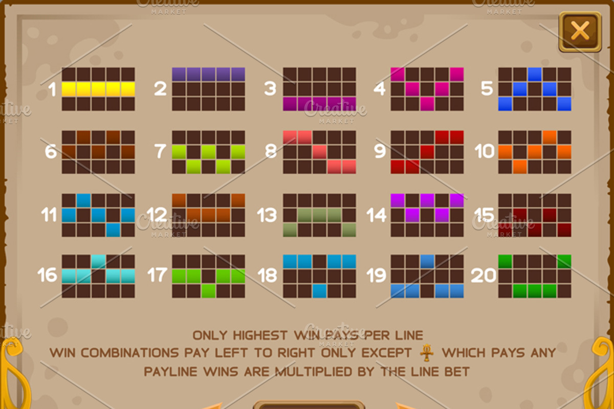 Egyptian treasures slots game, an Illustration by Saranai Store (Photo 8 of 11)