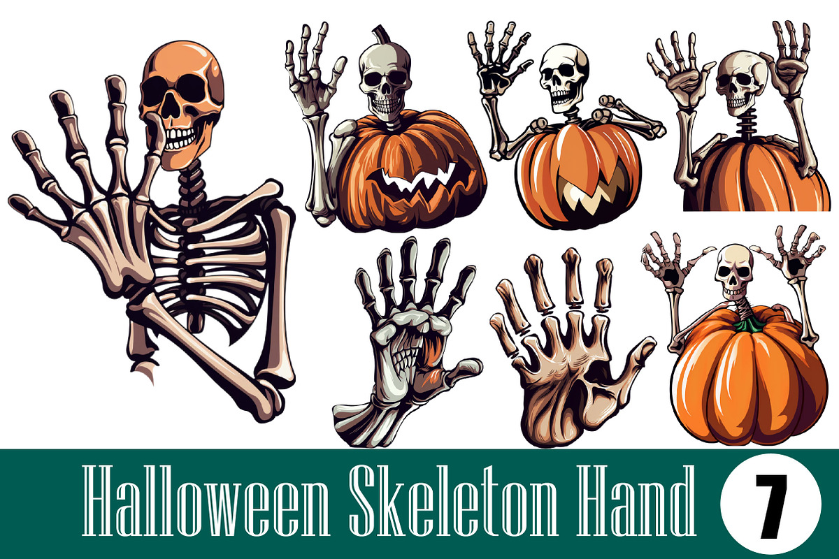 Halloween Skeleton Hand, an Illustration by Wow Magic