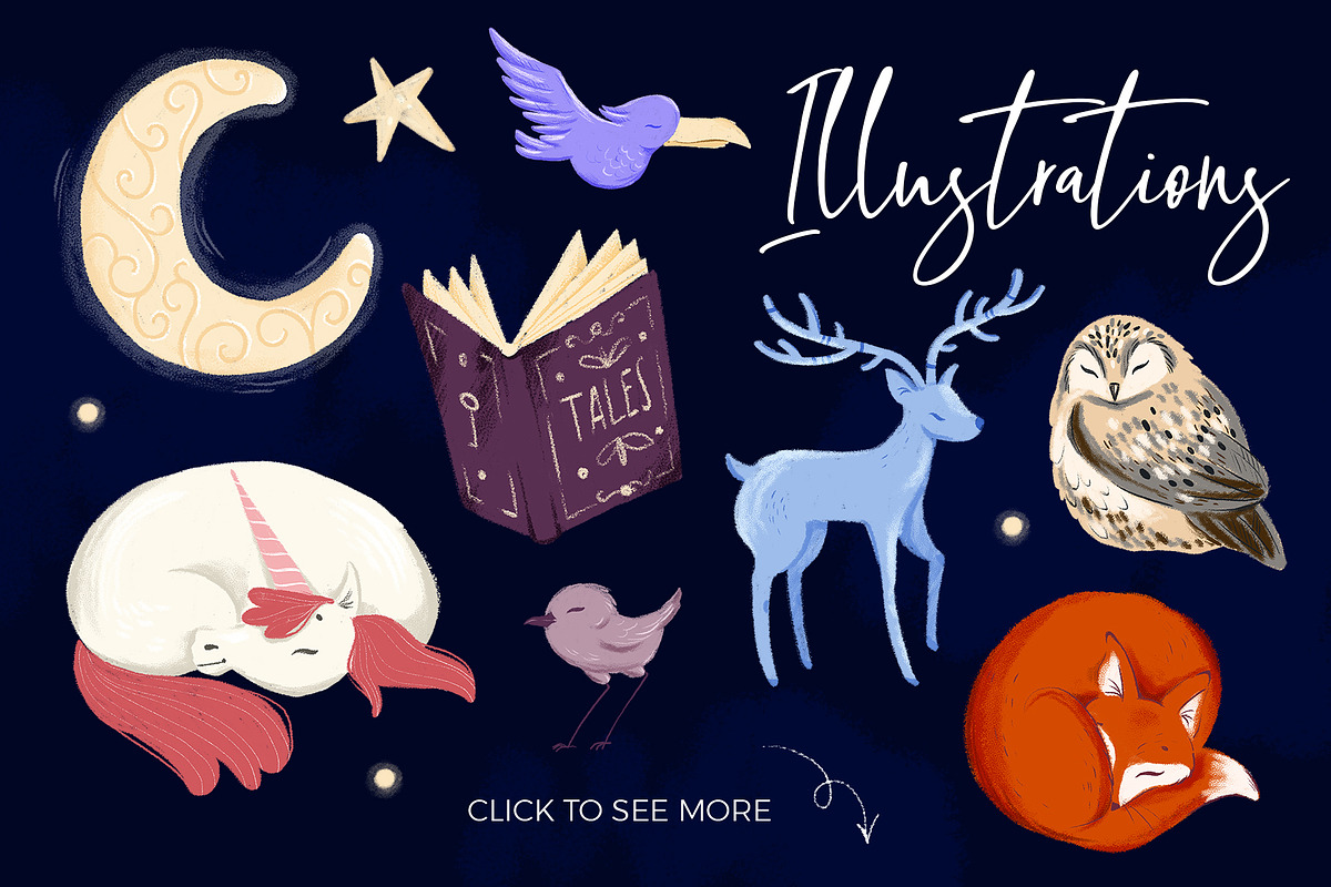Good night  kids design creator, an Animal Illustration by Beauty Drops (Photo 2 of 9)