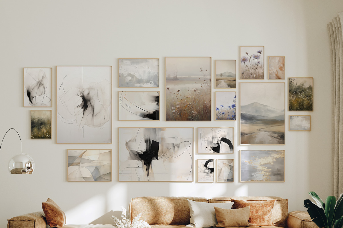 Neutral Minimalist Abstract Prints, a Background Graphic by Laras Wonderland (Photo 10 of 10)