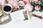 Wellington Boot Wedding Invite Suite, an Invitation Template by R Whitehurst Design (Thumbnail 5 of 6)