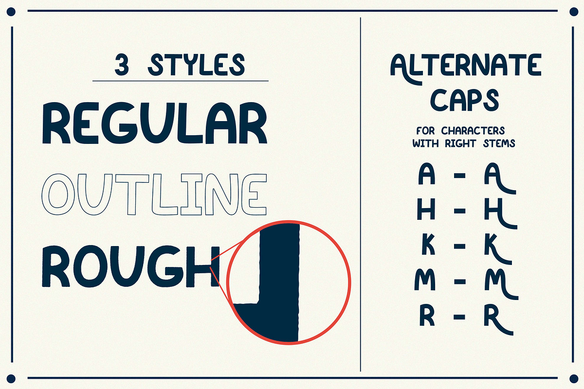 Knackered Font preview 2