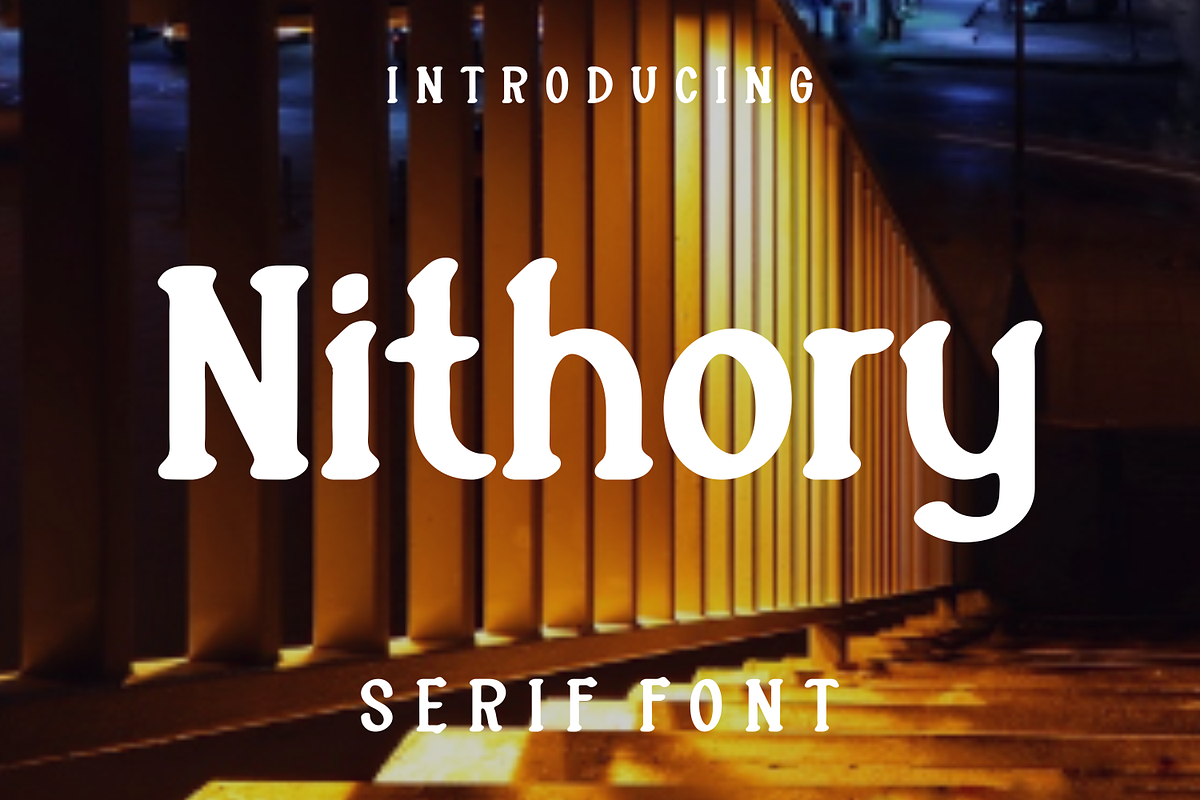 Nithory, a Serif Font by lelevien (Photo 1 of 4)