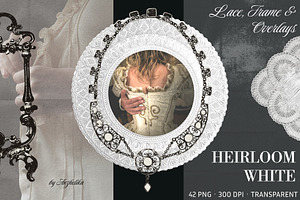 Lace, Frames, Doilies & Overlays, a Texture Graphic by Anzhelika