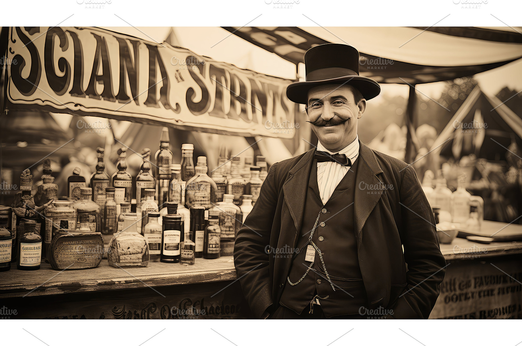 fraud snake oil salesman ai, an Industrial Photo by pikepicture
