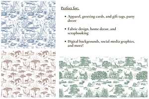 Wildlife Seamless Pattern Bundle