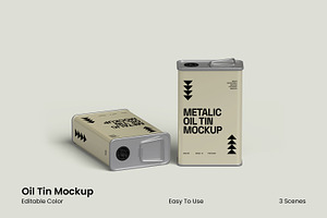 Oil Tin Mockup