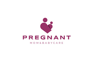 Pregnant icon template illustration