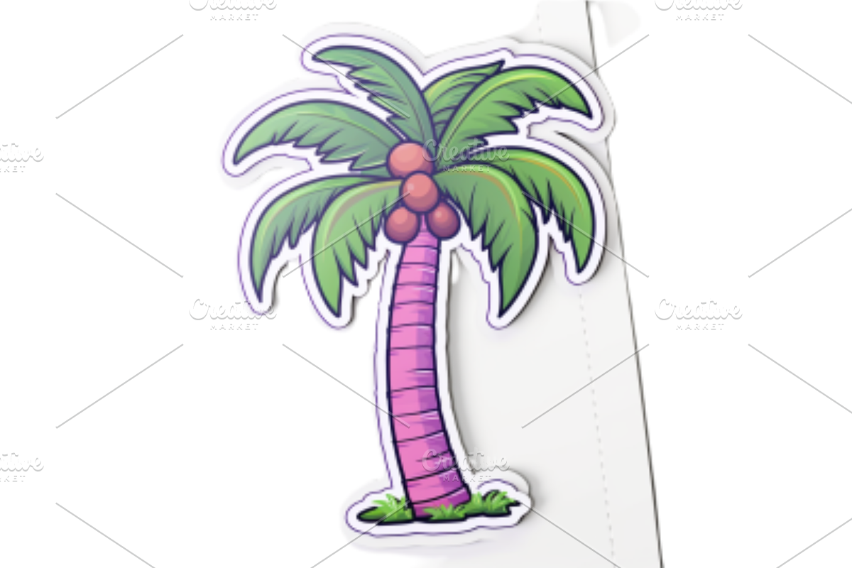 Tropical Digital Sticker, a Decorative Illustration by Creative design (Photo 5 of 7)