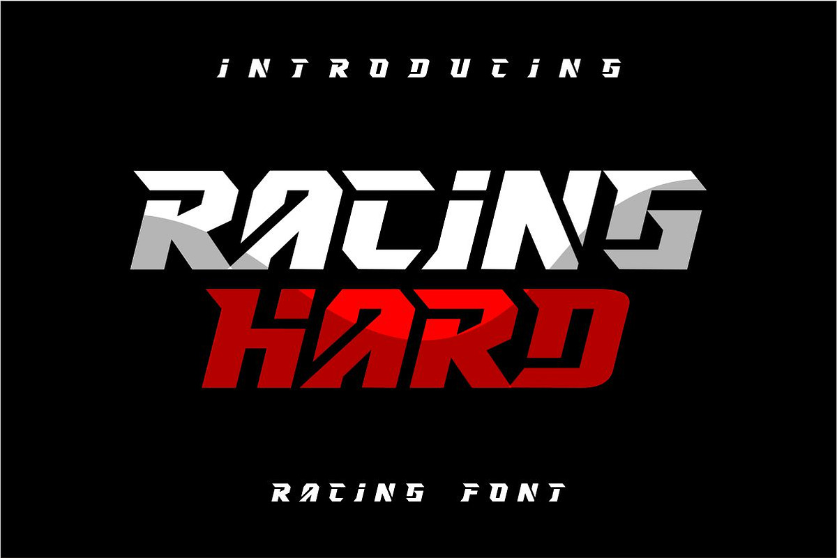 RACING HARD - Racing Font, a Font by GFRcreative (Photo 1 of 5)