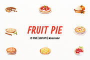 Delicious Pie Illustration, a Food Illustration by New-School-Wave (Thumbnail 1 of 5)