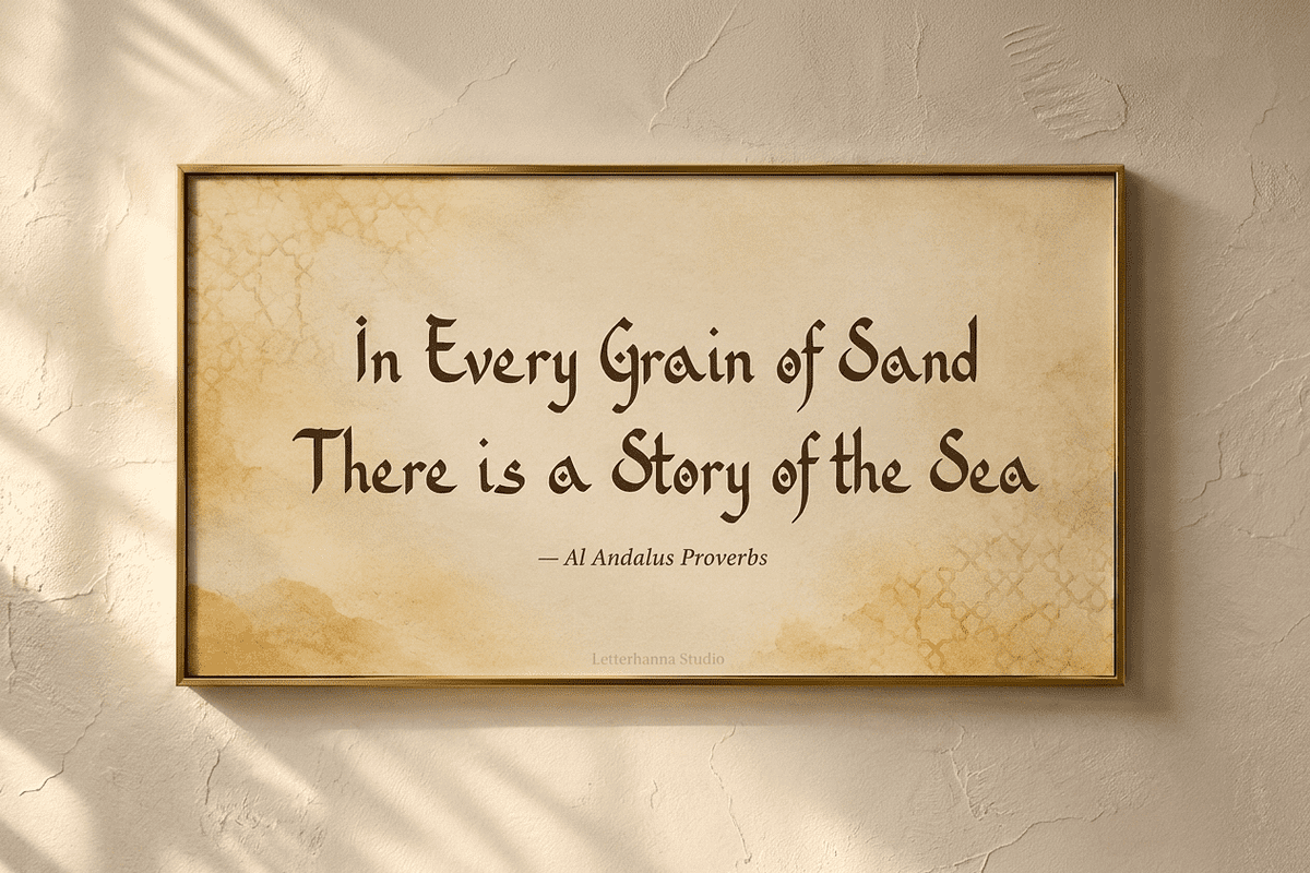 Abu Dhabi Solstice Font, a Handwritten Font by Letterhanna Studio (Photo 8 of 11)