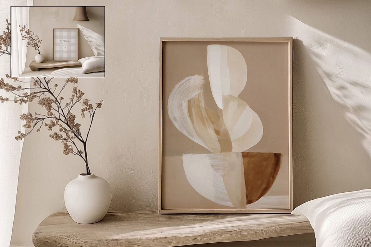 Wabi-Sabi Wall Frame Mockups, a Product Mockup by NikiArts (Photo 10 of 11)