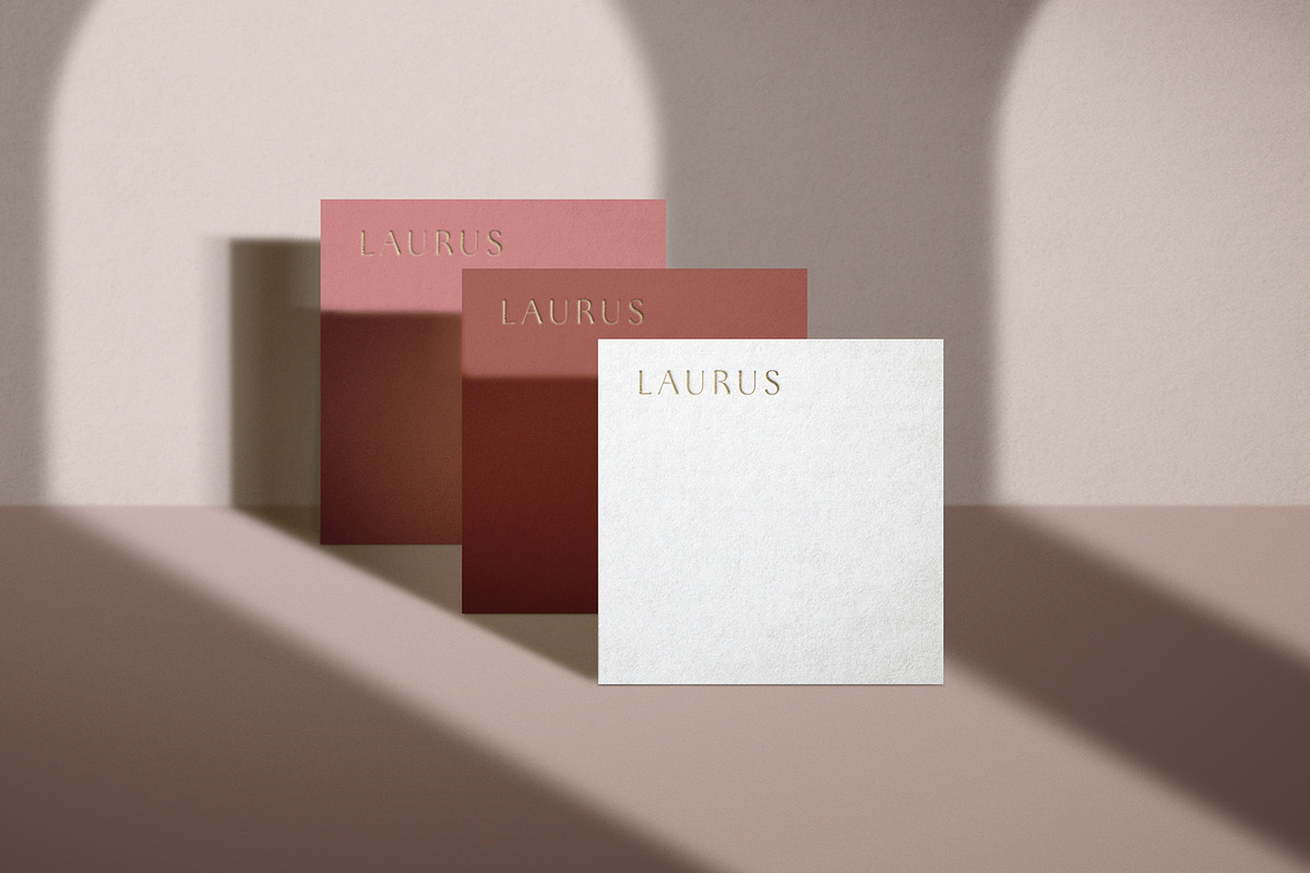Laurus - Square Cards Mockups, a Product Mockup by Cuoco (Photo 3 of 9)
