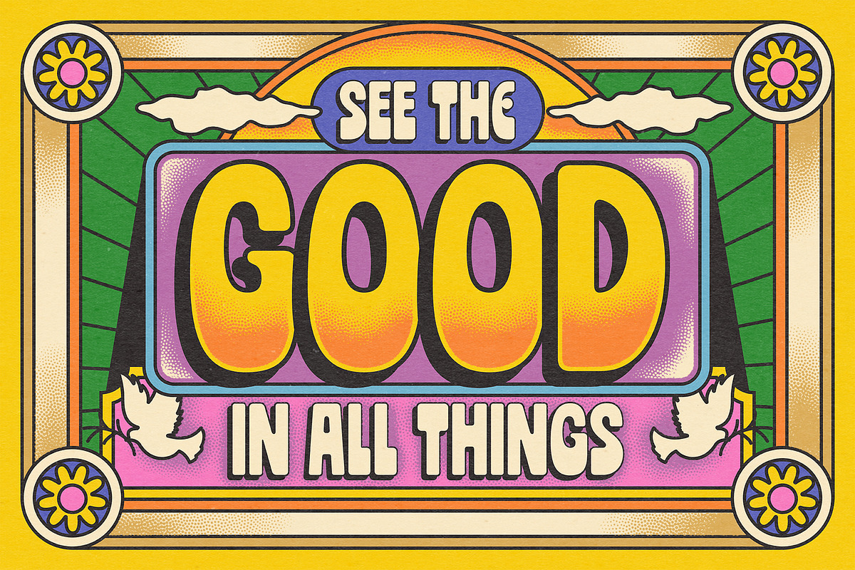 Magic Munchs - Psychedelic Font, a Sans Serif Font by The Native Saint Club (Photo 5 of 12)