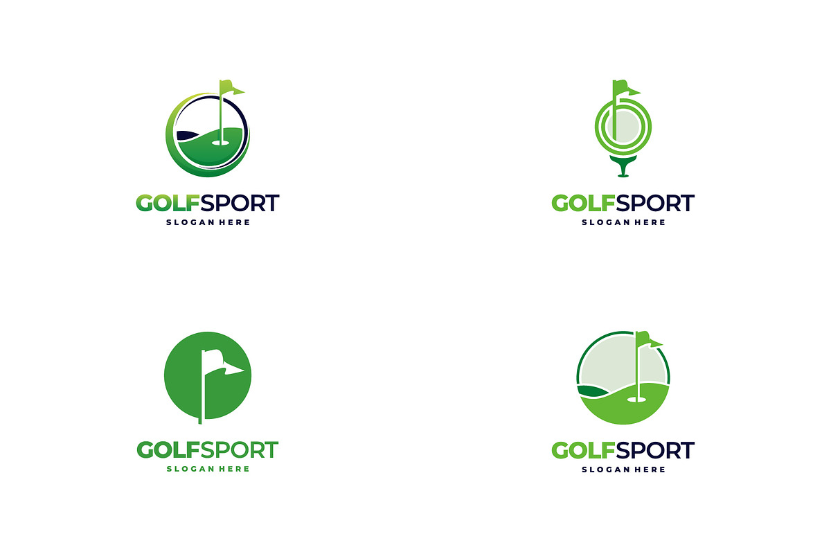 Set of Iconic Golf logo designs, a Design Template by Lucky Creative (Photo 1 of 5)
