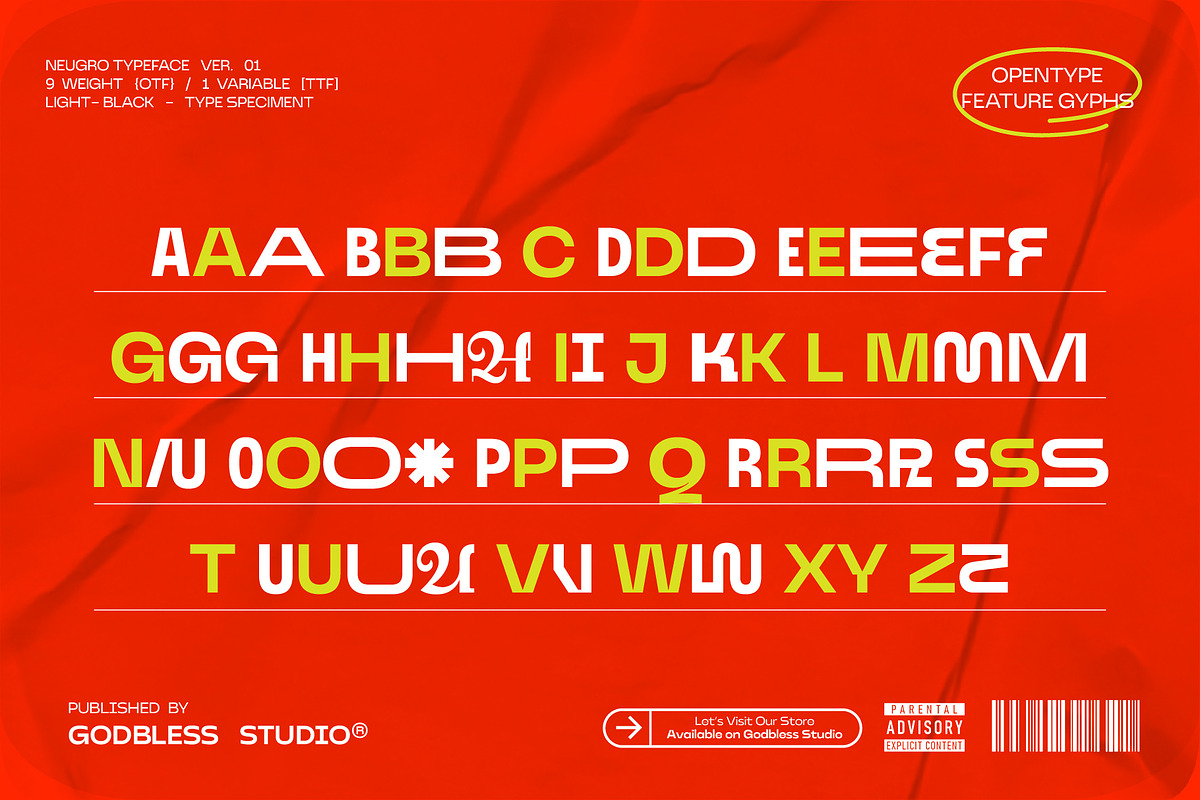 Neugro Typeface (50% OFF), a Sans Serif Font by Godbless Studio (Photo 9 of 14)