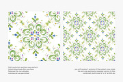 hand painted tile pattern, a Pattern Graphic by Pink Studio Art (Thumbnail 2 of 4)