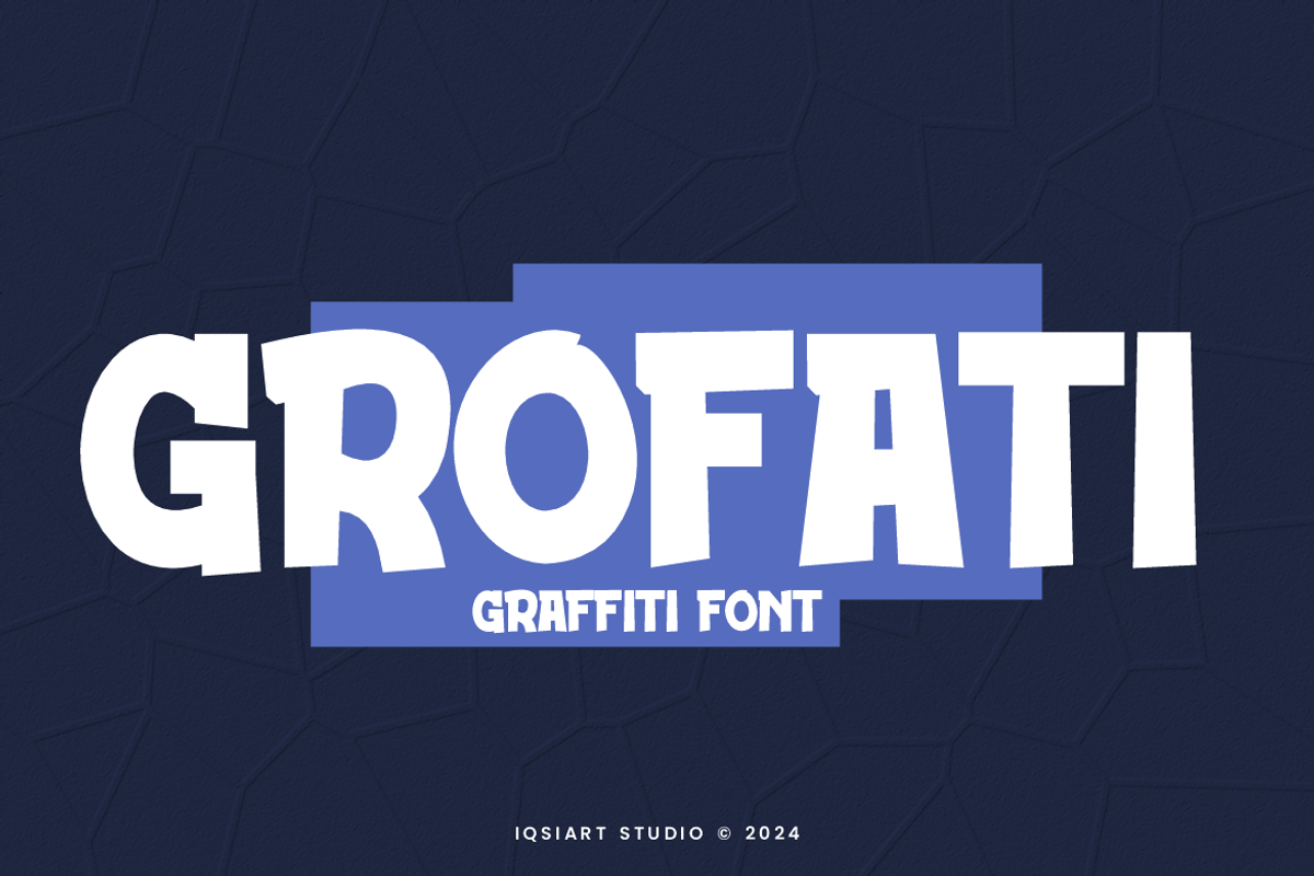 Grofati - Kids Font, a Sans Serif Font by Iqsiart Studio (Photo 1 of 6)