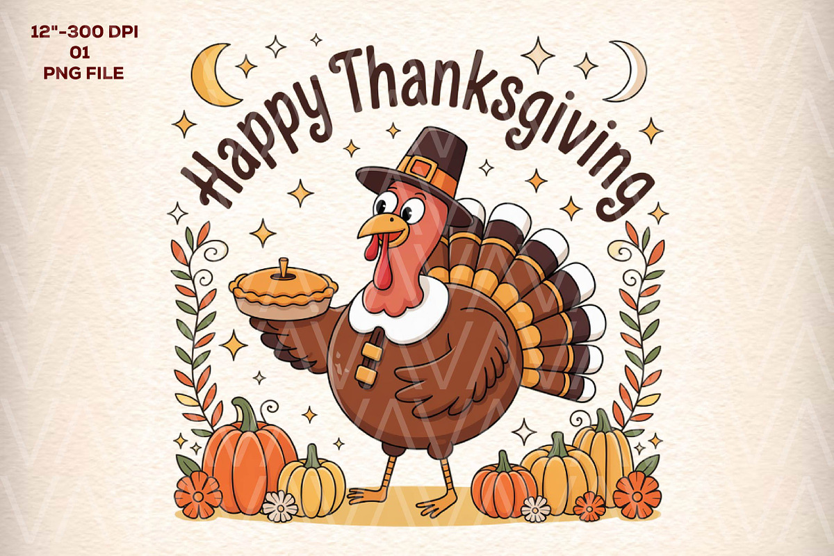 Happy Thanksgiving Png, Clipart, an Illustration by CreationArt (Photo 1 of 5)