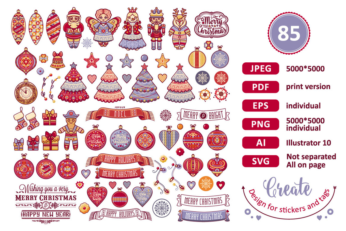 Christmas Kit, a Decorative Illustration by Zoya Miller (Photo 5 of 9)