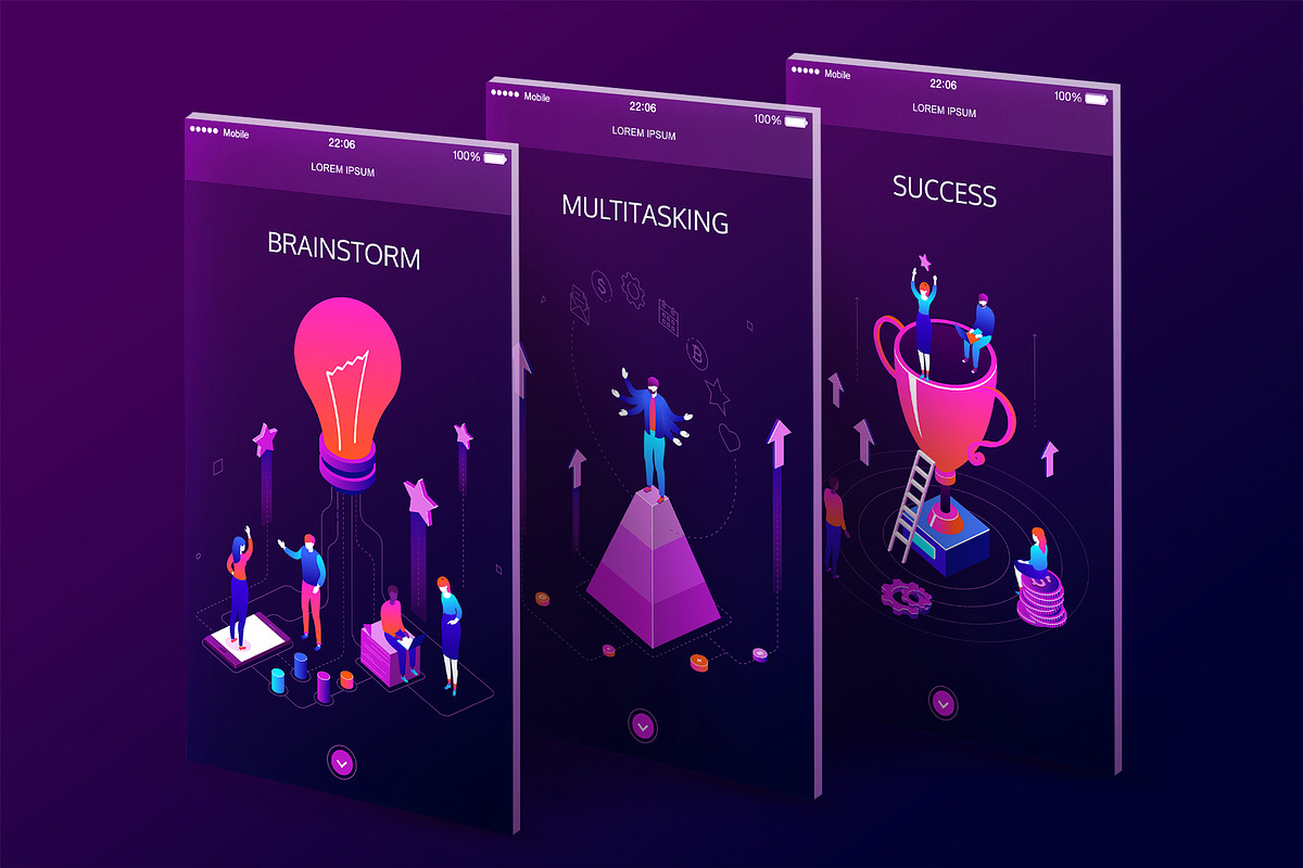 Isometric business illustrations, an iPhone Mockup by Boyko Pictures (Photo 4 of 8)