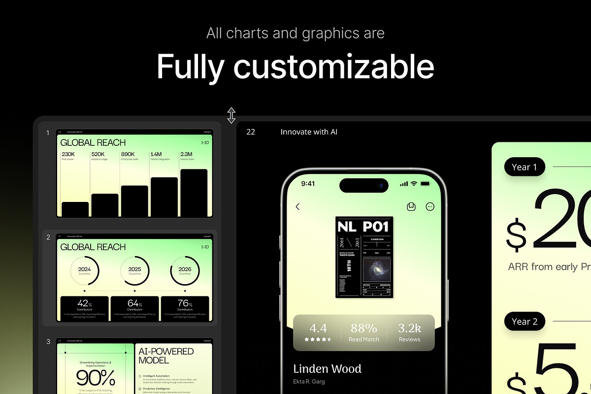 Pitch Deck System: Figma Templates, a Presentation Template by VladTyzun (Photo 6 of 11)