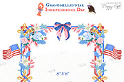 Grandmillennial Independence Day, a Decorative Illustration by TheHappyGiftArt (Thumbnail 13 of 21)
