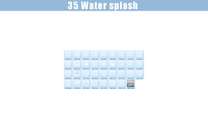 35 Water Splash Photo Overlays