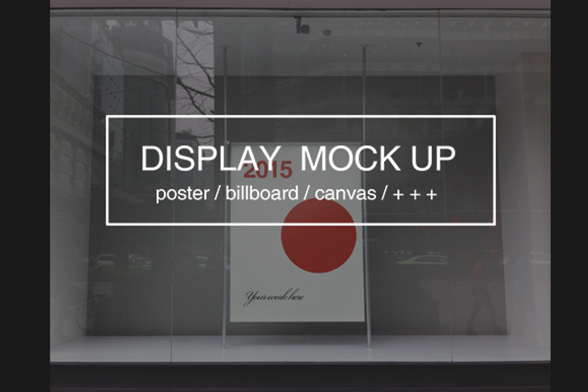 Display Poster Mock-up, an Advertising Mockup by SuperBY Market (Photo 1 of 2)