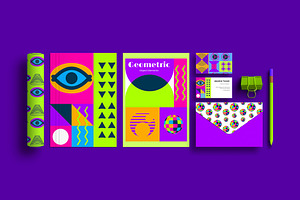 Timeless Retro Universe Geometric