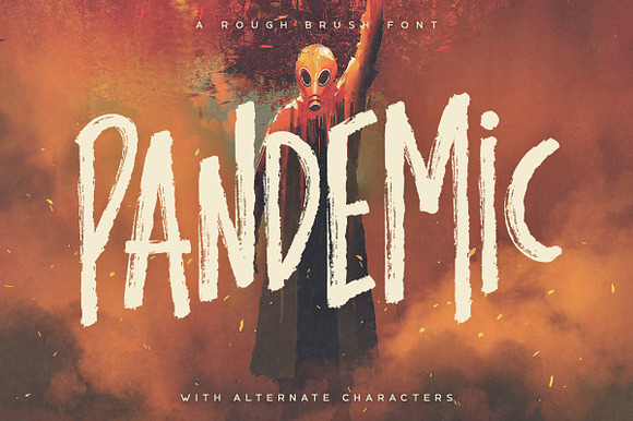 Pandemic - Brush Font preview 8