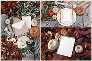 Autumn pumpkins mockups set, a Print Template by Tabita's shop (Thumbnail 3 of 7)