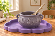 3D Mystical Ceramic Tea Set STL, an Object 3D Model by Layerology (Thumbnail 2 of 4)